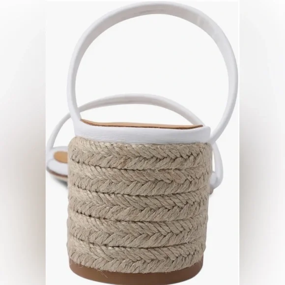 André Assous Joie Slide White Nappa Leather Women’s Sandals - Picture 4 of 4